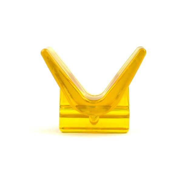 Упор килевой TRAILERCOM COMT-VBPVC (желтый, PVC)