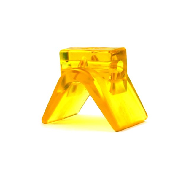 Упор килевой TRAILERCOM COMT-VBPVC (желтый, PVC)