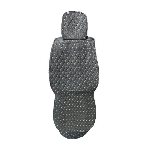 Чехлы комплект мокрая кожа черные золотая нить