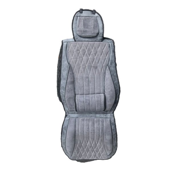 Чехлы комплект на весь салон Замша (плотный велюр) серый