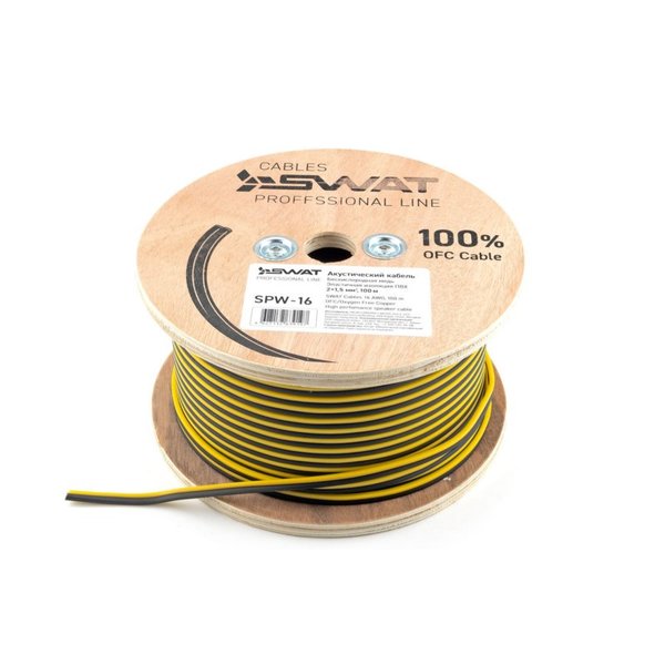 Кабель акуст. 16Ga Swat SPW-16 (100m) , OFC (бескислородная медь) 1.5mm