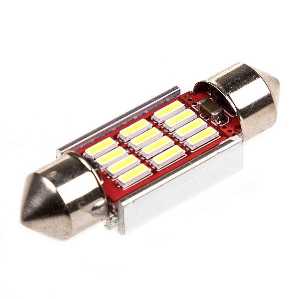 Лампа св/д T11*31 SKYWAY 12V 12 SMD обманка белая