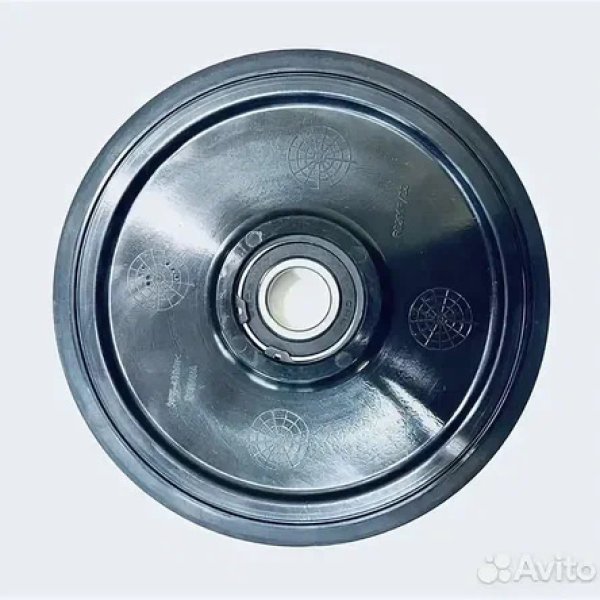 Ролик обрезиненный D200 мм c подшипником 6205 Peer Bearing и стопорным кольцом (R0200P-1-001C) Stels