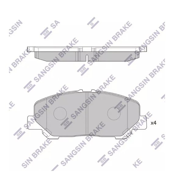 Колодки тормозные передние Toyota 04465-28520 Sangsin SP-2183 ANH2# GGH2# AHR20 ACR5# GSR5#
