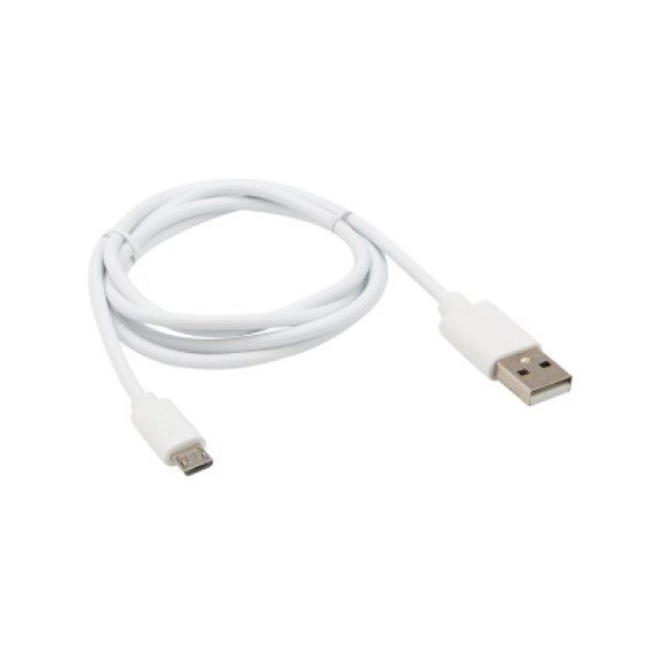 Кабель REXANT USB-A – micro USB 1А 1м ПВХ белый*