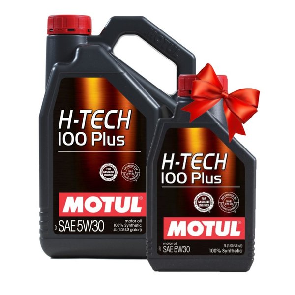 Масло моторное Motul H-Tech 100 Plus 5w30 4 Акция 4+1