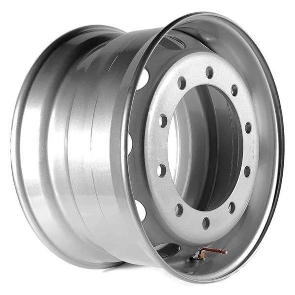 Диск стальной 22,5*11,75 10*335 ET135 CB281 4500 кг внешний вентиль ASTERRO 2239D Silver