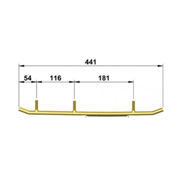 Коньки д/снегохода POLARIS усиленные 049045-04 (2875723)