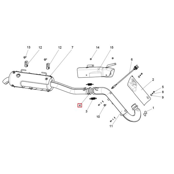 Кольцо глушителя уплотнительное Stels LU104092 Оригинал