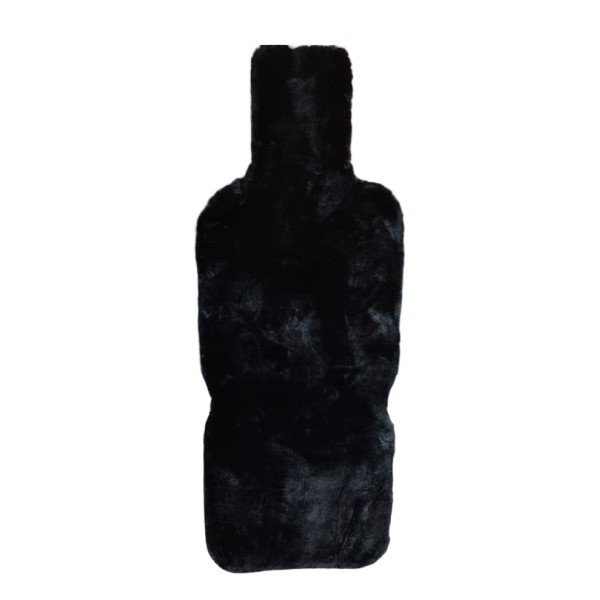 Накидка меховая на перед Австралийский кролик (черный) 1шт