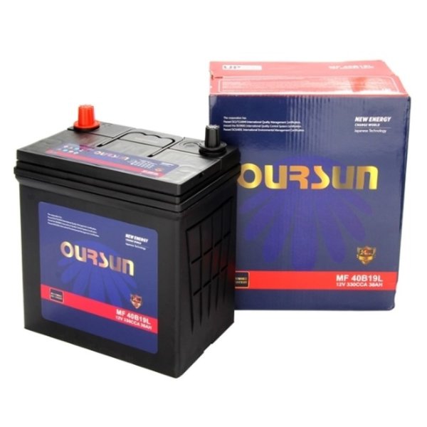 Аккумулятор Oursun JIS MF 38 А/ч 40B19L