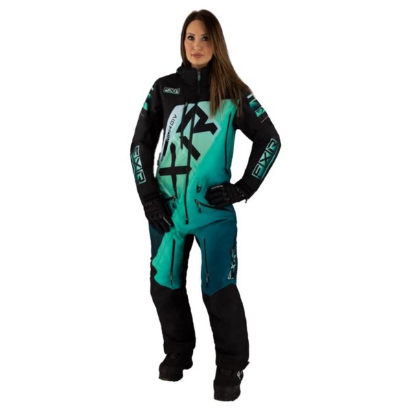Комбинезон FXR CX F.A.S.T. с утеплителем (Black/Mint Fade, 4)