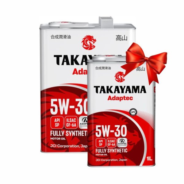 Масло моторное Takayama Adaptec 5W30 SP/GF-6 Акция 4+1