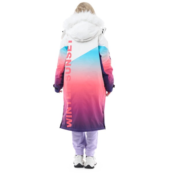 Плащ зимний Race Coat Woman SUNSET Woman Coral - Blue M Dragonfly
