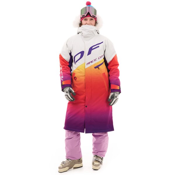 Плащ зимний Race Coat Woman SUNSET Woman Orange - Violet M Dragonfly