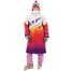 Плащ зимний Race Coat Woman SUNSET Woman Orange - Violet M Dragonfly
