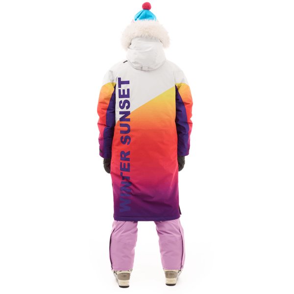 Плащ зимний Race Coat Woman SUNSET Woman Orange - Violet S Dragonfly
