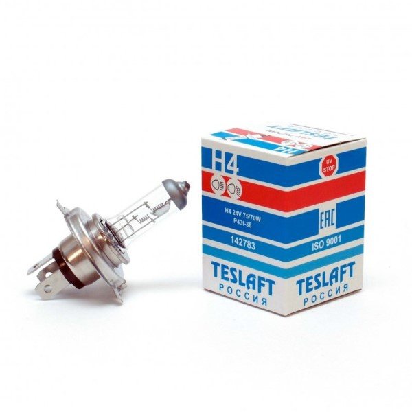 Лампа H4 Teslaft 24V- 75/70W (P43t)