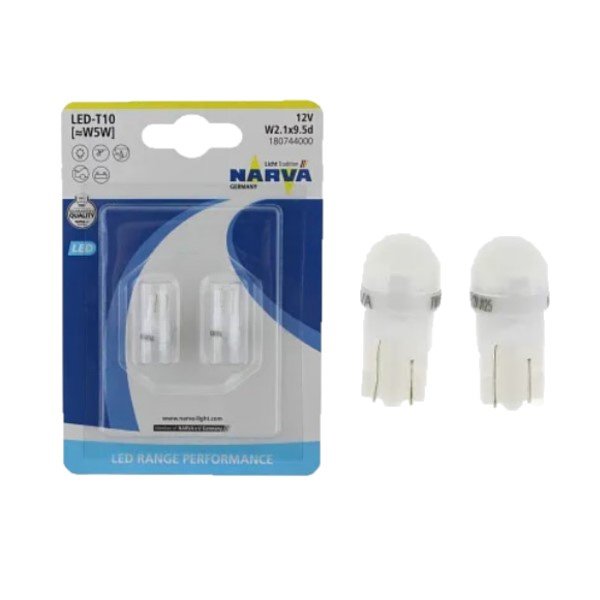 Лампа св/д T10 Narva Range Performance LED 12V White 6000K 2шт