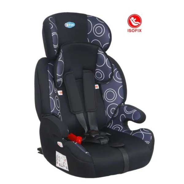 Автокресло детское KIDS PRIME LB515-1 ISO-FIX 1/2/3гр (9-36кг / 1-12лет) Черно/Серый 273963