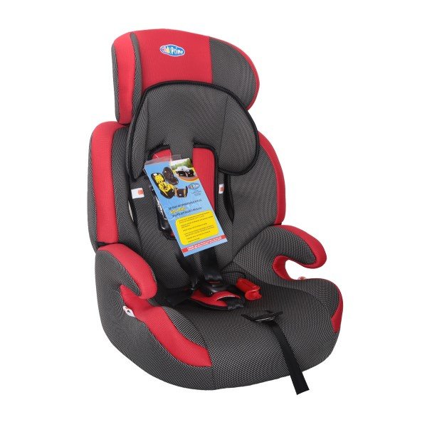 Автокресло детское KIDS PRIME LB515-2 ISO-FIX 1/2/3гр (9-36кг / 1-12лет) Красный карбон 273964