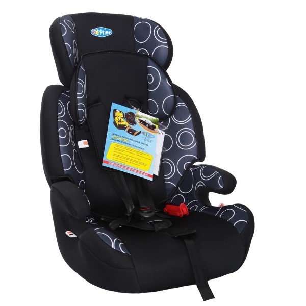 Автокресло детское KIDS PRIME LB515-3 1/2/3гр (9-36кг / 1-12лет) Черный круг 273961