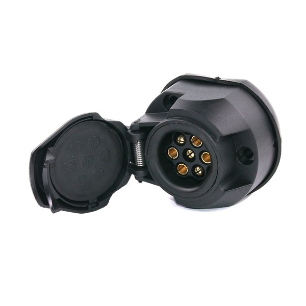 Розетка влагостойкая 7pin 12V TRAILERCOM ТМ3001W (пластик)