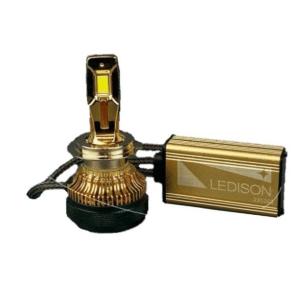 Лампа автомобильная светодиодная Ledison №9 H7 150W 15000lm 5000K 2шт