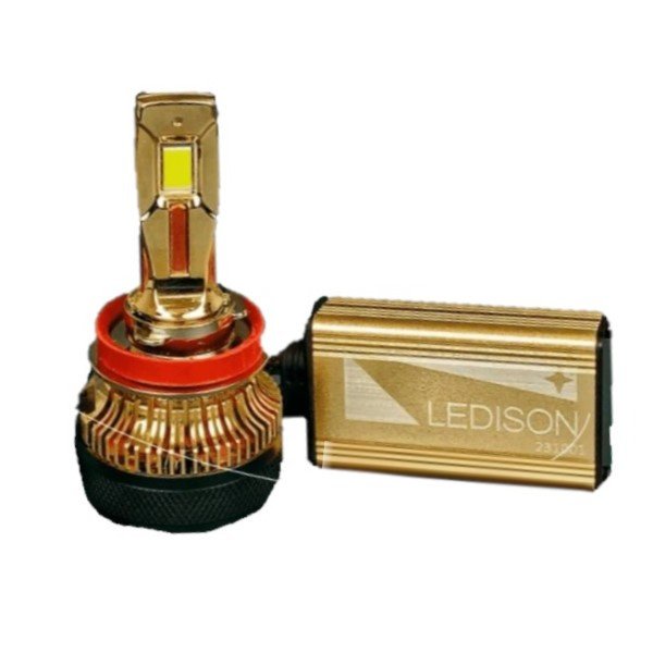 Лампа автомобильная светодиодная Ledison №9H11/H9/H8 150W 15000lm 5000K 2шт