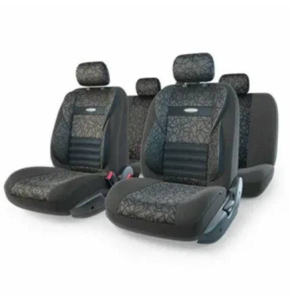 Уценка. CMB-1105 Antracite Чехлы автомоб. Comfort COMBO велюр 11пр. 6молн. (М) (некомплект)*