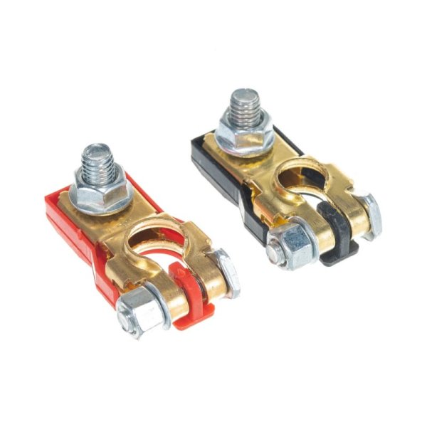 Клеммы медные SKYWAY японские тонкие 017 (в компл. 2 шт)