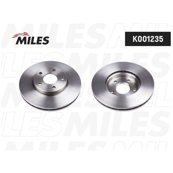 Диск тормозной перед Ford 1790221 Miles K001235 Focus III 1.0L 1.6L 11/04- C-Max II D=278 (DF6138)