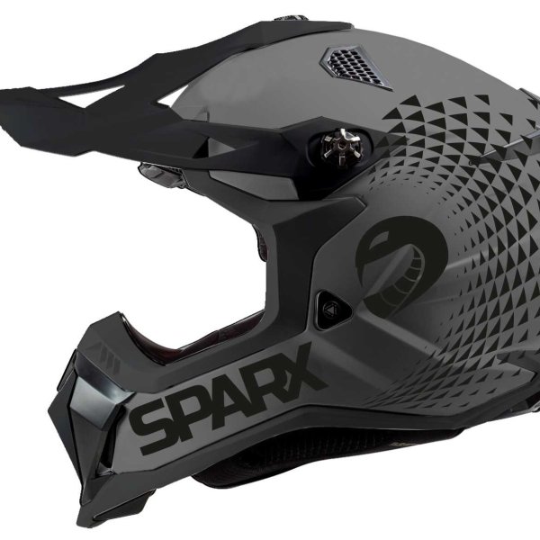 Шлем Sparx Raptor JH-601 серо-черный 2XL