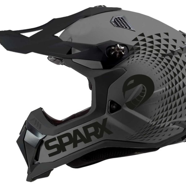 Шлем Sparx Raptor JH-601 серо-черный XL