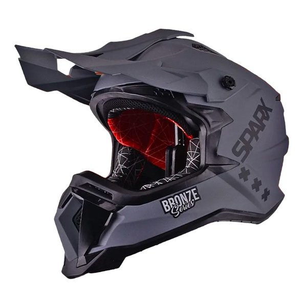 Шлем Sparx Raptor JH-601 серо-черный XL