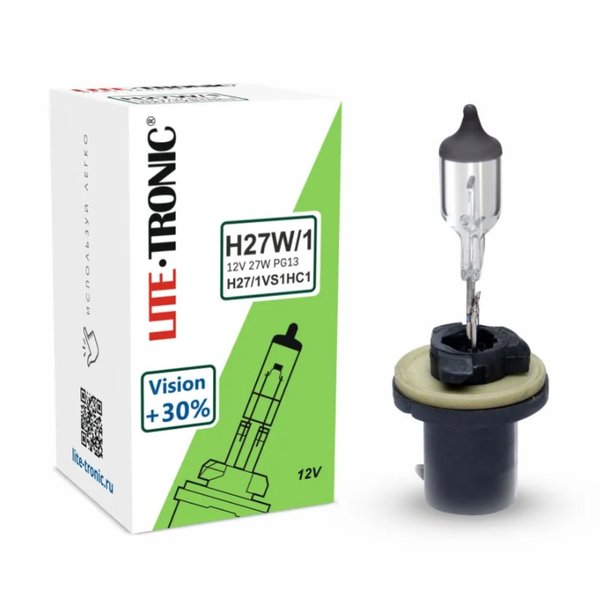 Галогенная лампа головного света Н27/1 Lite-Tronic Vision+30% 12V 27W PG 13