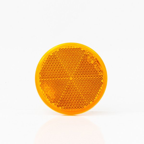 Световозвращатель круглый самоклеящийся D60 мм желтый