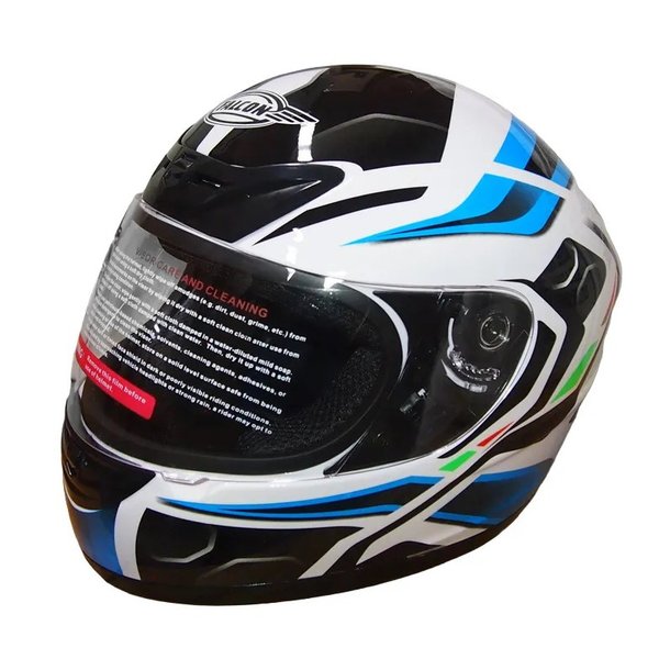 Шлем интеграл FALCON XZF07 BLACK, BLUE размер L