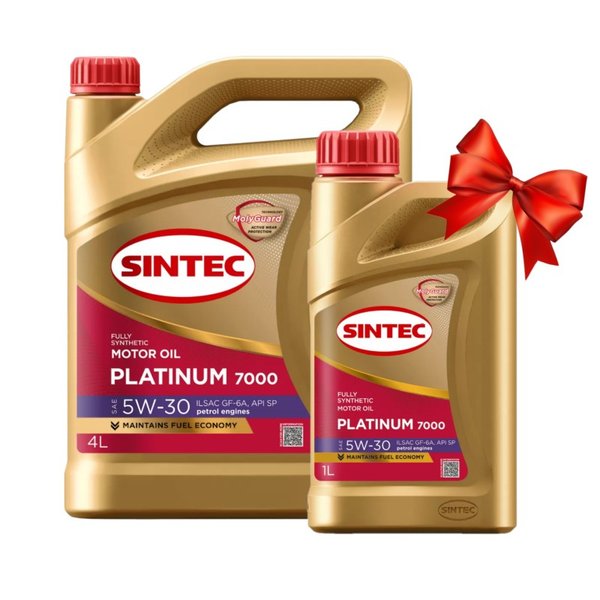 Масло моторное Sintec Platinum 7000 5W30 SP/GF-6 4 Акция 4+1