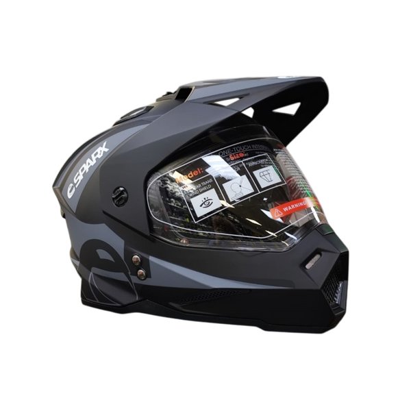 Шлем Sparx Matador черно-серый матовый S