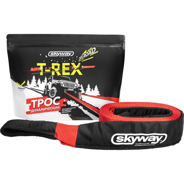 Трос динамический 5 т (на разрыв) 5м 2 петли T-REX SKYWAY (ширина 55мм)