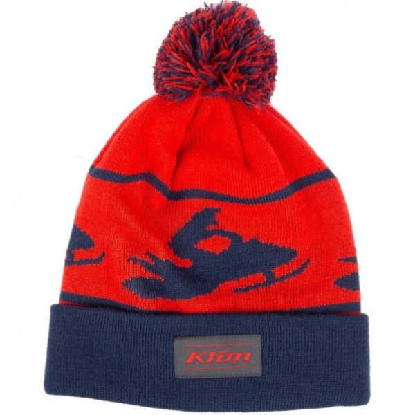 Шапка Bomber Beanie Fiery Red-Dress Blues				