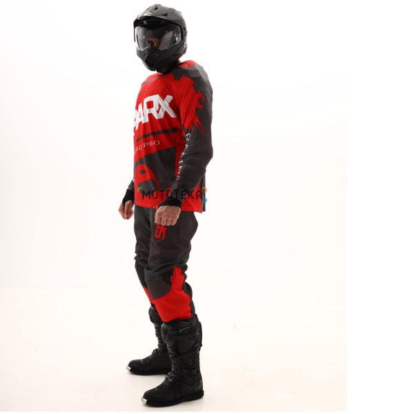 Костюм эндуро SPARX ЕХ01 VENUM серо-красный, 2XL