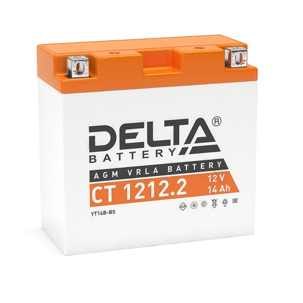 Аккумулятор мото Delta СТ 1212.2 14 А/ч R