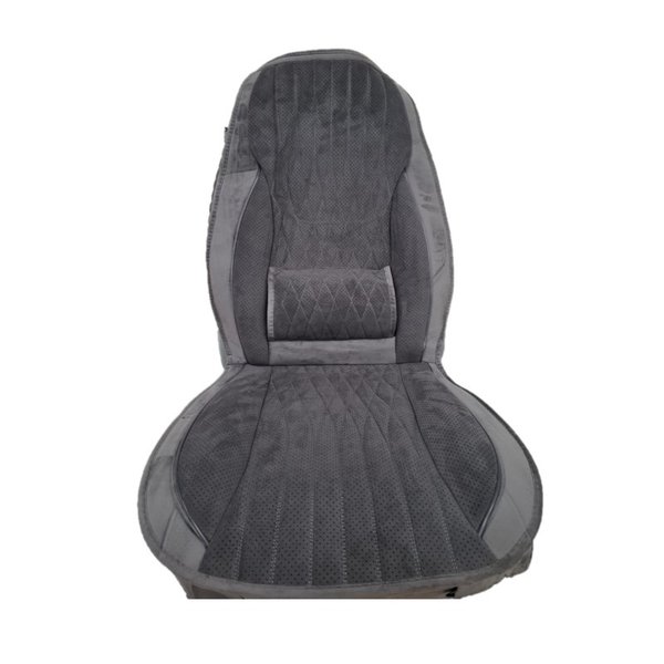 Чехлы автомобильные с поддежкой ПРЕЗИДЕНТ Велюр Серые на весь салон
