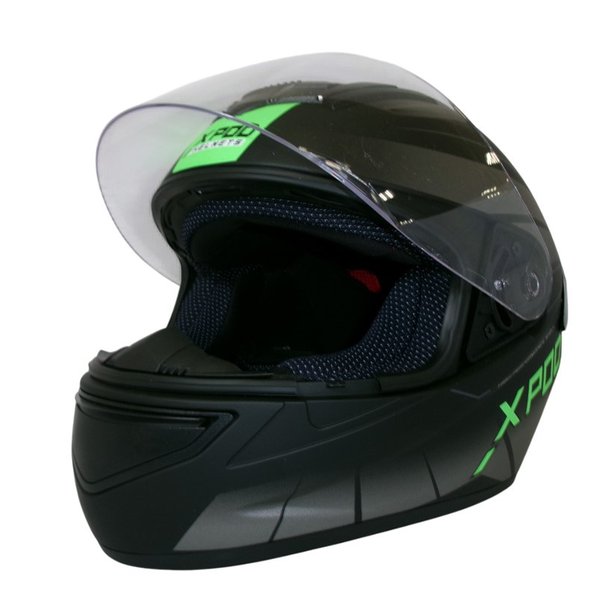 Шлем TVS RACING XPOD Bold Black - Neon Green - L