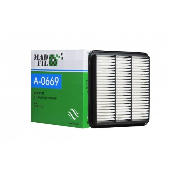 Фильтр воздушный Madfil A-0669 (2032007600/1016012725 Оригинал Geely/LA-1117 Lynx) Atlas1