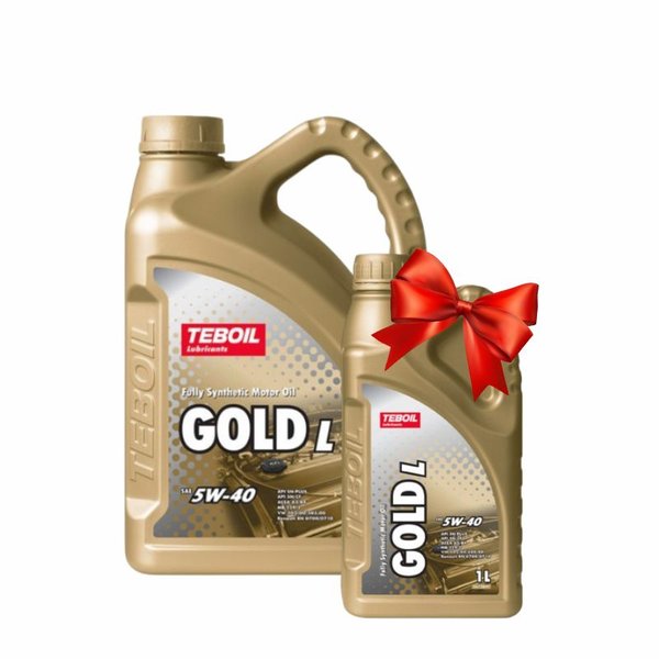 Масло моторное Teboil Gold L 5w40 Акция 4+1 