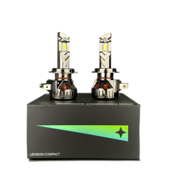 Лампа автомобильная светодиодная Ledison Compact №4 H7 80W 8000lm 5000K 2шт