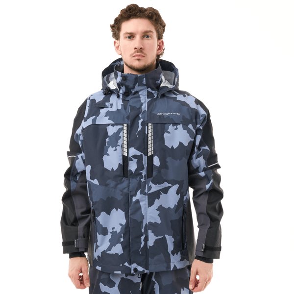 Мембранная куртка QUAD PRO Man Dark Camo-Black XL Dragonfly 